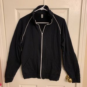B&W Color Guard American Apparel zip up sz M